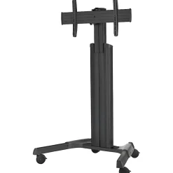 Chief Fusion Adjustable Mobile Display Cart, For Displays 42-86", Black, 47.8"W x 32"D x 77.9"H, Black, For 1 Devices