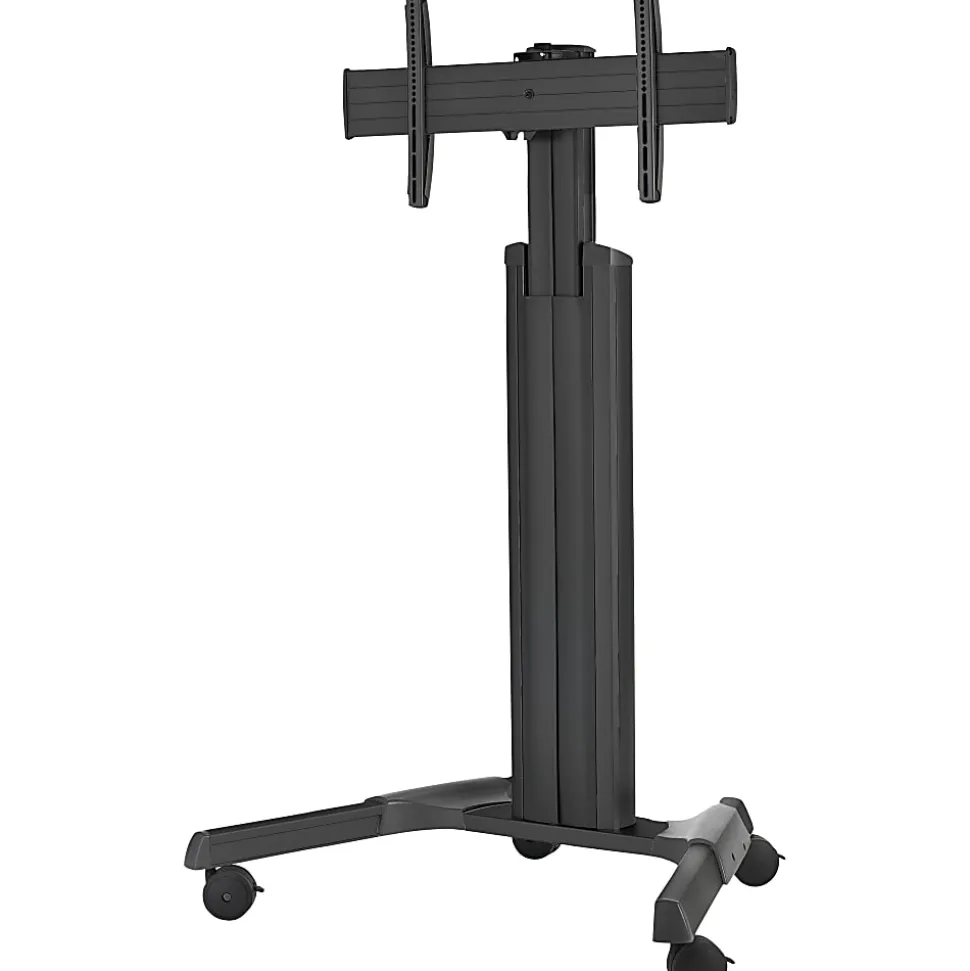 Chief Fusion Adjustable Mobile Display Cart, For Displays 42-86", Black, 47.8"W x 32"D x 77.9"H, Black, For 1 Devices