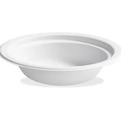 Chinet Classic Bowls, 12 Oz, 100% Recycled, White, 125 Bowls Per Pack, Case Of 8 Packs
