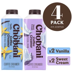Chobani Creamer Variety Pack, 24 Oz, Total Qty 4