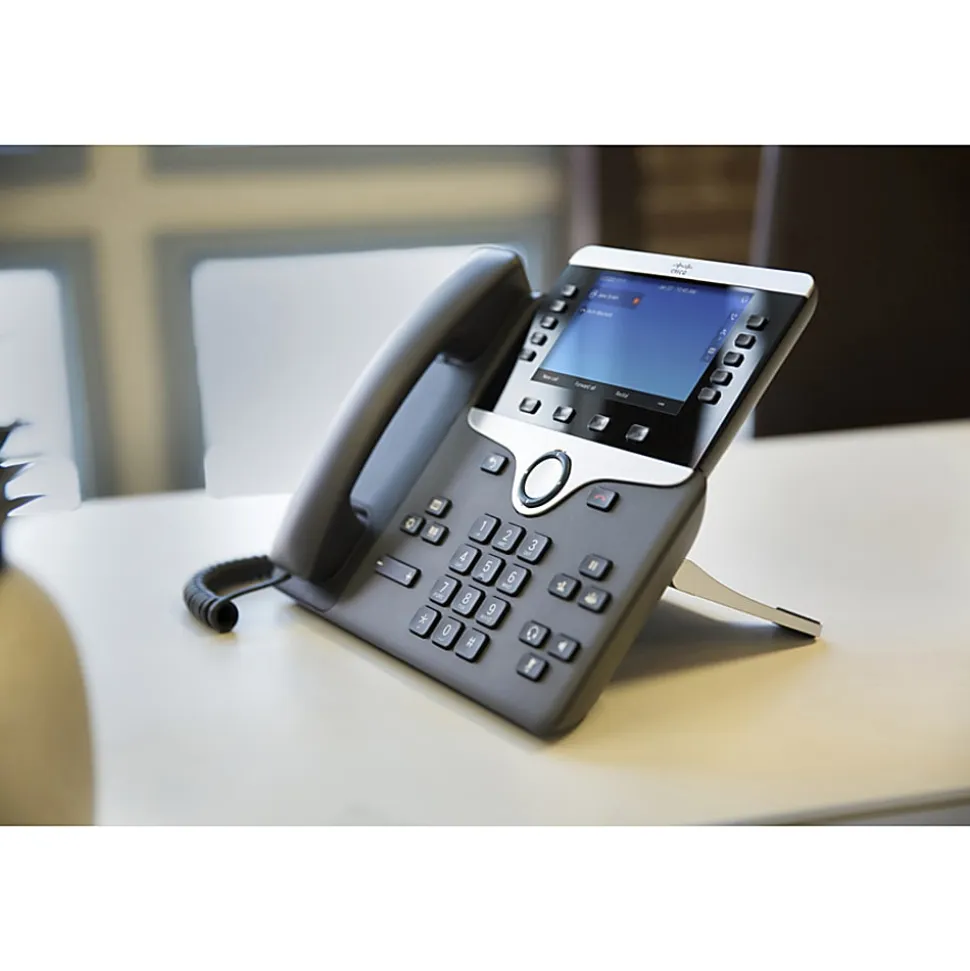 Cisco 8841 IP Phone - Wall Mountable, Desktop - Charcoal Gray - 5x Total Line - VoIP - Caller ID