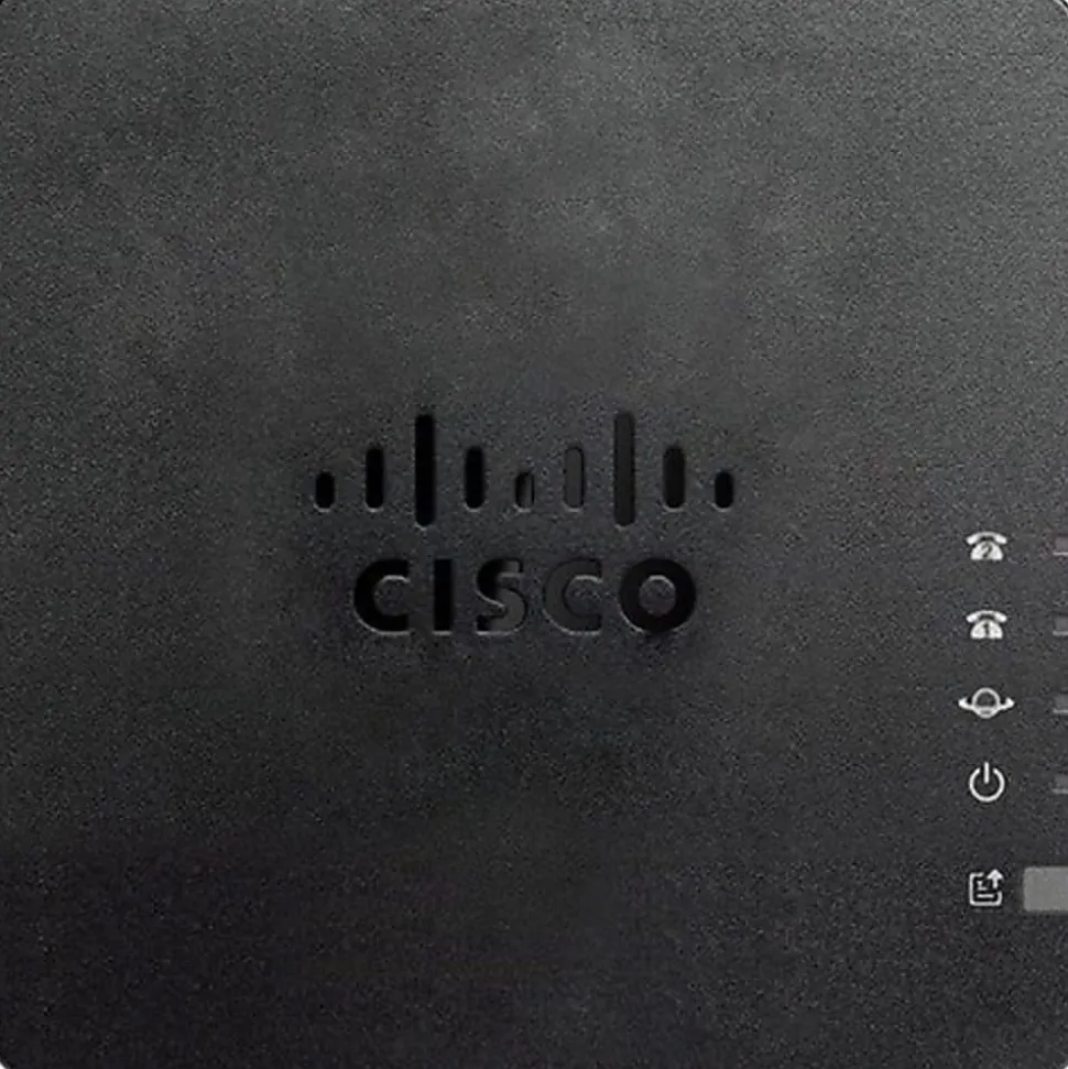 Cisco 2-Port Analog Telephone Adapter with Router For Multiplatform - 2 x RJ-45 - 2 x FXS - Fast Ethernet - Wall Mountable
