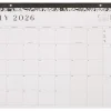 Citrine 12-Month Desk Calendar, 22” x 17”, Midnight Floral, July 2026 - June 2027, Total Qty 1