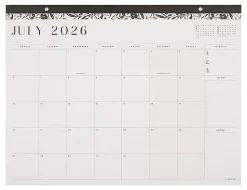 Citrine 12-Month Desk Calendar, 22” x 17”, Midnight Floral, July 2026 - June 2027, Total Qty 1