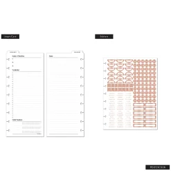 2026 Citrine Monthly/Weekly Classic Disc Bound Planner, 7" x 9-1/4", Blush, January To December, PD0123C008
