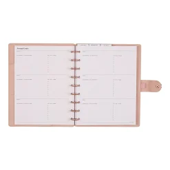 2026 Citrine Monthly/Weekly Classic Disc Bound Planner, 7