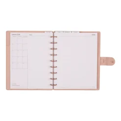 2026 Citrine Monthly/Weekly Classic Disc Bound Planner, 7