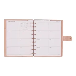 2026 Citrine Monthly/Weekly Classic Disc Bound Planner, 7