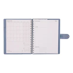 2026 Citrine Monthly/Weekly Classic Customizable Twin Loop Planner, 7" x 9-1/4", Indigo, January To December, PZ0026C016
