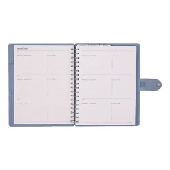 2026 Citrine Monthly/Weekly Classic Customizable Twin Loop Planner, 7" x 9-1/4", Indigo, January To December, PZ0026C016