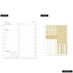 2026 Citrine Monthly/Weekly Classic Disc Bound Planner, 7