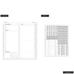 2026 Citrine Monthly/Weekly Classic Customizable Twin Loop Planner, 7" x 9-1/4", Mocha, January To December, PZ0026C017