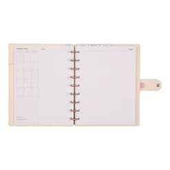 2026 Citrine Monthly/Weekly Classic Disc Bound Planner, 7