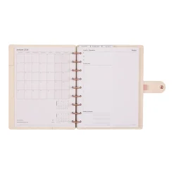 2026 Citrine Monthly/Weekly Classic Disc Bound Planner, 7
