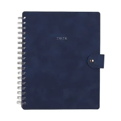2026 Citrine Monthly/Weekly Classic Customizable Twin Loop Planner, 7" x 9-1/4", Navy Blue, January To December, PZ0030C004
