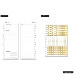 2026 Citrine Monthly/Weekly Small Customizable Twin Loop Planner, 5-3/4" x 8", Mocha, January To December, PZ0027S017