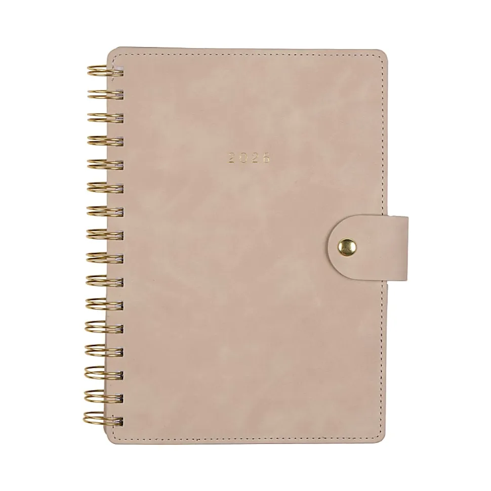 2026 Citrine Monthly/Weekly Small Customizable Twin Loop Planner, 5-3/4" x 8", Mocha, January To December, PZ0027S017