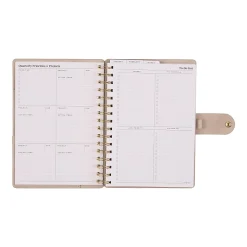 2026 Citrine Monthly/Weekly Small Customizable Twin Loop Planner, 5-3/4