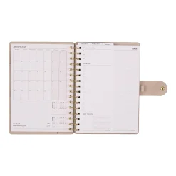 2026 Citrine Monthly/Weekly Small Customizable Twin Loop Planner, 5-3/4