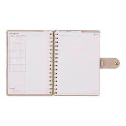 2026 Citrine Monthly/Weekly Small Customizable Twin Loop Planner, 5-3/4