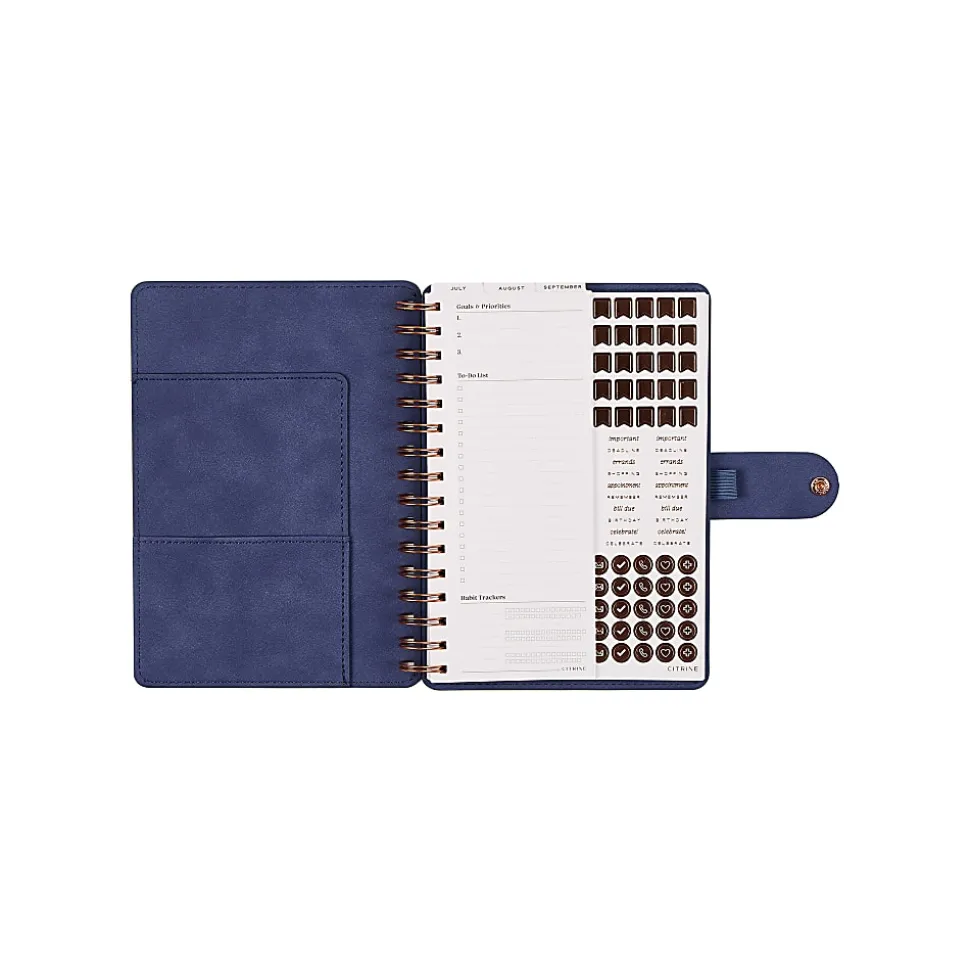 Citrine Monthly/Weekly Twin Loop Planner, 5-3/4" x 8", Twilight, July 2026-June 2027, Total Qty 1