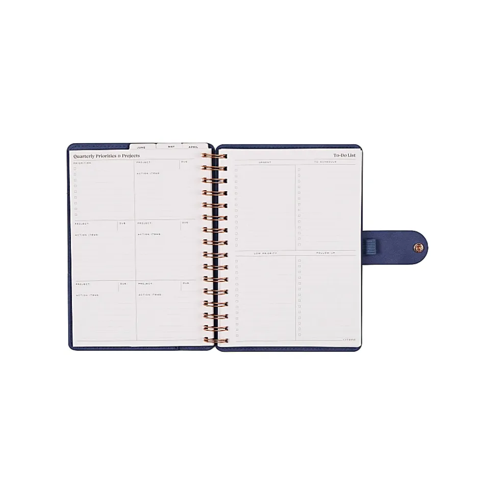 Citrine Monthly/Weekly Twin Loop Planner, 5-3/4" x 8", Twilight, July 2026-June 2027, Total Qty 1