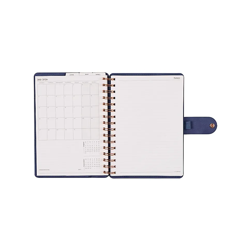 Citrine Monthly/Weekly Twin Loop Planner, 5-3/4" x 8", Twilight, July 2026-June 2027, Total Qty 1
