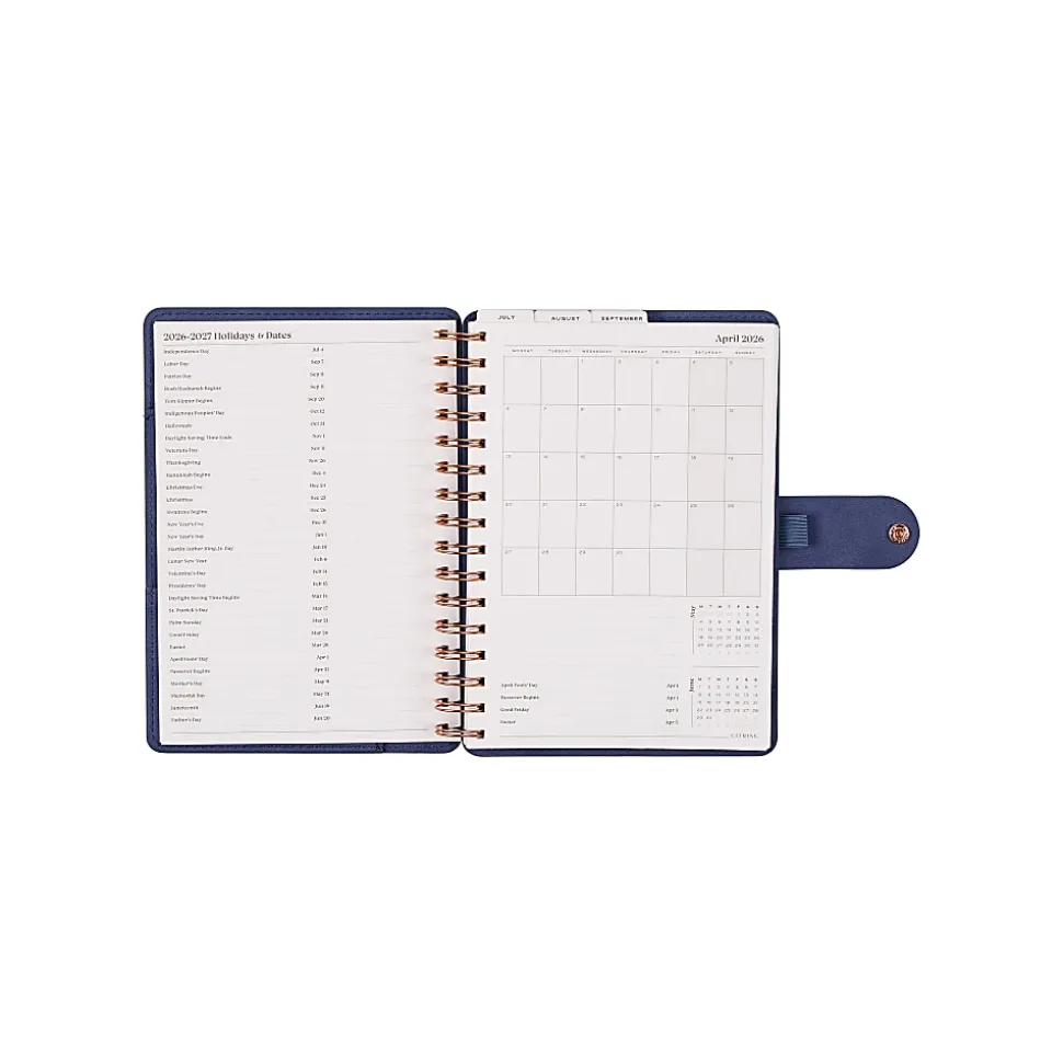 Citrine Monthly/Weekly Twin Loop Planner, 5-3/4" x 8", Twilight, July 2026-June 2027, Total Qty 1