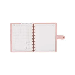 Citrine 12-Month Monthly/Weekly Classic Customizable Twin Loop Planner, 7" x 9-1/4", Blush, July 2026-June 2027, Total Qty 1