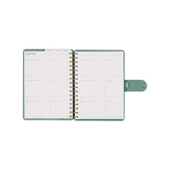 Citrine 12-Month Monthly/Weekly Twin Loop Planner, 5-13/16" x 8", Sage Waves, July 2026-June 2027, Total Qty 1
