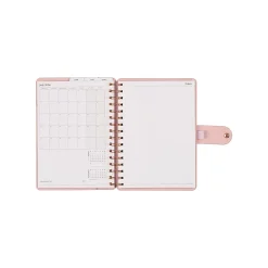 Citrine 12-Month Monthly/Weekly Small Customizable Twin Loop Planner, 5-3/4" x 8", Blush, July 2026-June 2027, Total Qty 1