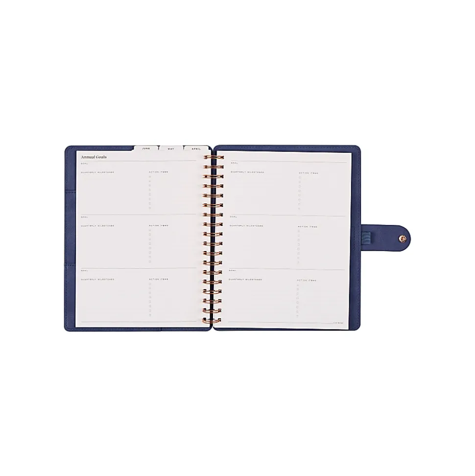 Citrine 12-Month Monthly/Weekly Classic Customizable Twin Loop Planner, 7" x 9-1/4", Twilight Leaves, July 2026-June 2027, Total Qty 1