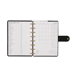 Citrine 12-Month Monthly/Weekly Discbound Planner, 5-13/16