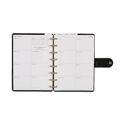 Citrine 12-Month Monthly/Weekly Discbound Planner, 5-13/16