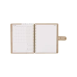 Citrine 12-Month Monthly/Weekly Classic Customizable Twin Loop Planner, 7" x 9-1/4", Serene Strata, July 2026-June 2027, Total Qty 1