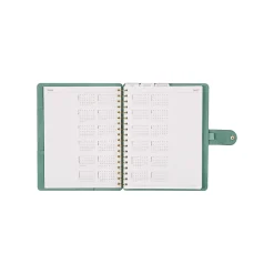 Citrine 12-Month Monthly/Weekly Classic Customizable Twin Loop Planner, 7" x 9-1/4", Sage Waves, July 2026-June 2027, Total Qty 1