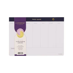 Citrine Undated Desktop Calendar, 10” x 7”, Navy, CD003610003