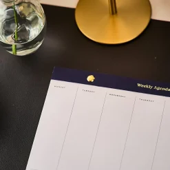 Citrine Undated Desktop Calendar, 10” x 7”, Navy, CD003610003