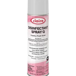 Claire Multipurpose Disinfectant Spray - Ready-To-Use - Spray - 17 fl oz (0.5 quart) - Country Fresh Scent - 12 / Carton - Pink