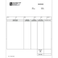 Clarke Custom Laser Product Invoice For DACEASY®, 8 1/2" x 11", 1 Part, Box Of 250