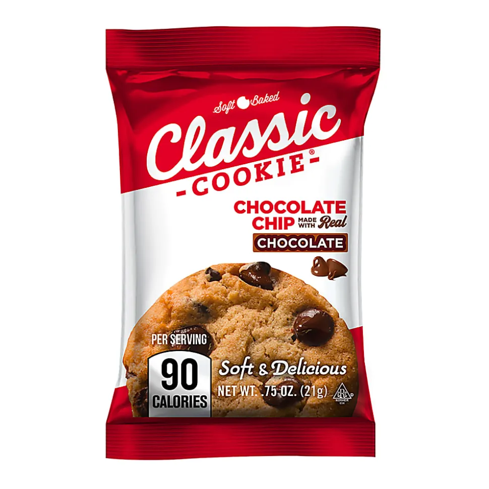 Classic Cookie Chocolate Chip Cookies Bulk, 0.75 Oz, Total Qty 200
