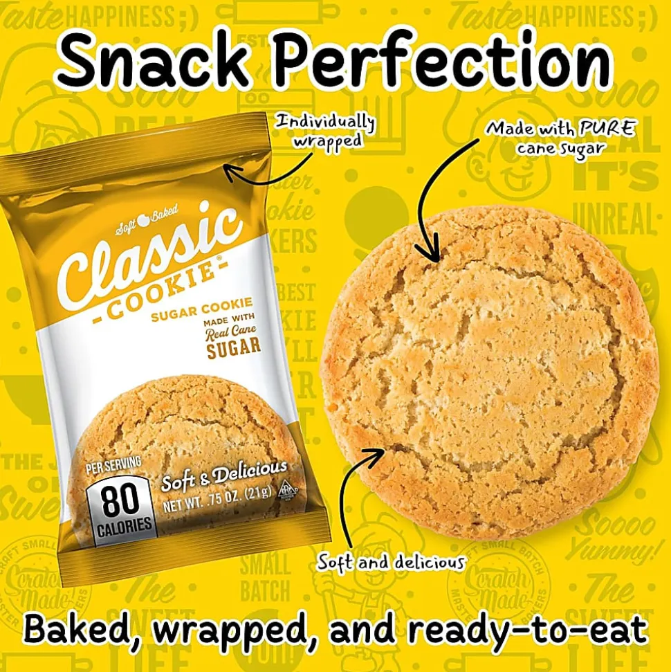 Classic Cookie Sugar Cookies Bulk, 0.75 Oz, Total Qty 200