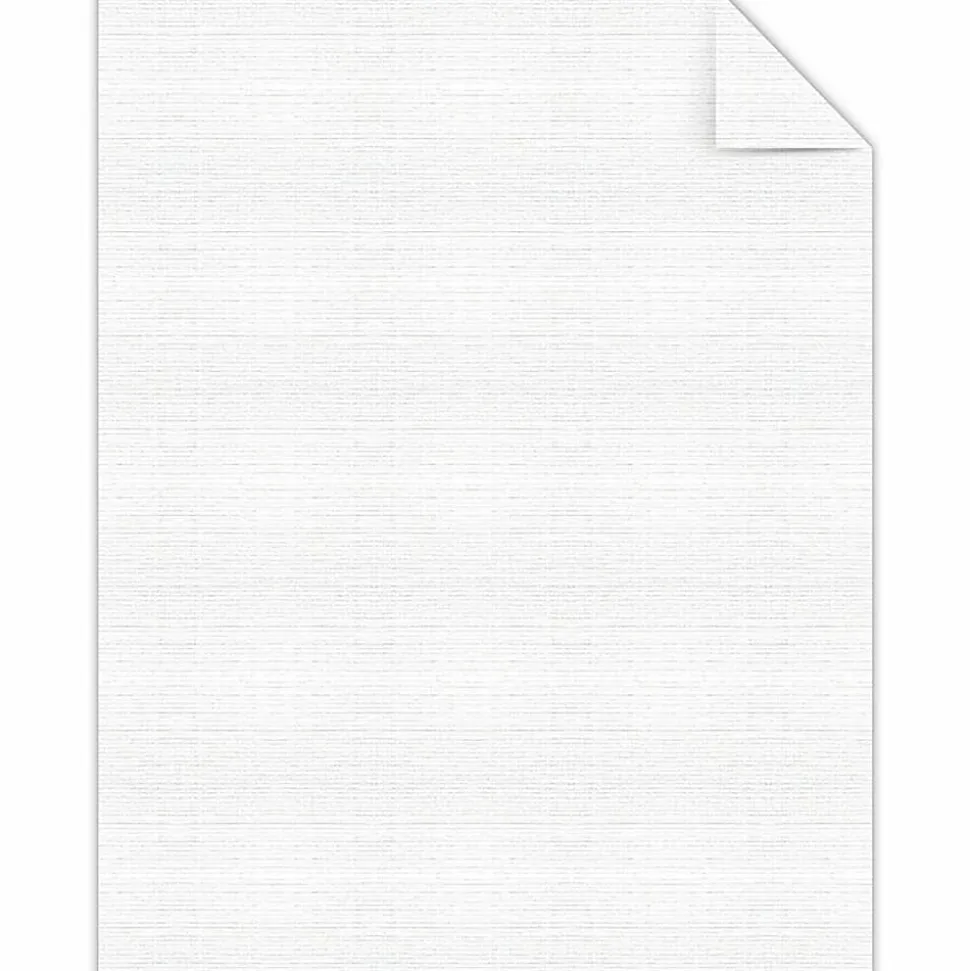 Classic Crest® Copy And Multi-Use Linen Paper, Letter Size (8 1/2" x 11"), 24 Lb, Solar White, Ream Of 500 Sheets