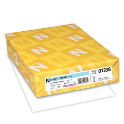Classic Crest Premium Stationary Resume Printer Paper, Letter Size (8 1/2" x 11"), 24 Lb, FSC® Certified, Avon Brilliant White, 500 Sheets