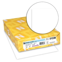 Classic Crest Premium Stationary Resume Printer Paper, Letter Size (8 1/2" x 11"), 24 Lb, FSC® Certified, Avon Brilliant White, 500 Sheets