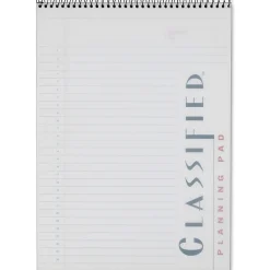 Classified C "B" Planning Pad, 8 1/4" x 11 3/4", 140 Pages (70 Sheets), Frosty Clear