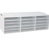 Classroom Keepers® Corrugated Construction Paper Storage Unit, For 9" x 12" Sheets, 15-Slots, White