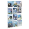 Clear Literature Rack, Magazine, 12 Pockets