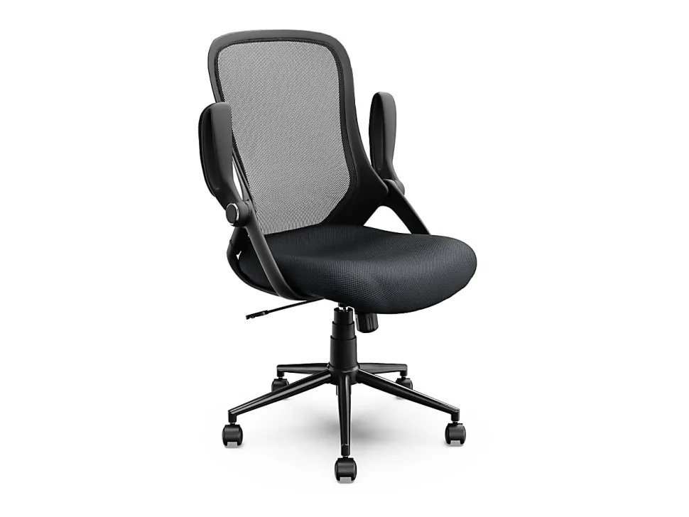 Click365 Flip Ergonomic Mesh Mid-Back Office Task Chair, Black