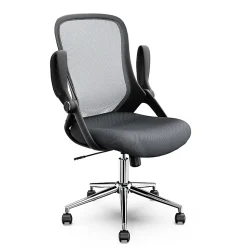 Click365 Flip Ergonomic Mesh Mid-Back Office Task Chair, Gray